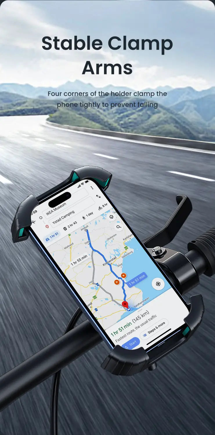 Mobile Phone Holder 360° Rotating Bike Handlebar Mount