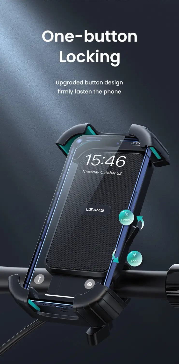 Mobile Phone Holder 360° Rotating Bike Handlebar Mount