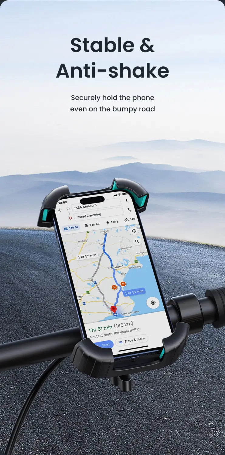 Mobile Phone Holder 360° Rotating Bike Handlebar Mount