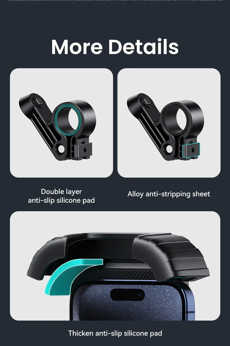 Mobile Phone Holder 360° Rotating Bike Handlebar Mount