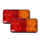 A Pair 12V 24V LED Tail Lights Lamp For Truck Trailer 1