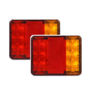 A Pair 12V 24V LED Trailer Truck Tail Lights 1