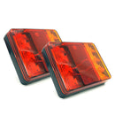 A Pair 12V 24V LED Trailer Truck Tail Lights 5