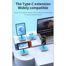 Adjustable 3-in-1 Nintendo Switch Stand USB-C Hub with 4K