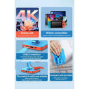 Adjustable 3-in-1 Nintendo Switch Stand USB-C Hub with 4K