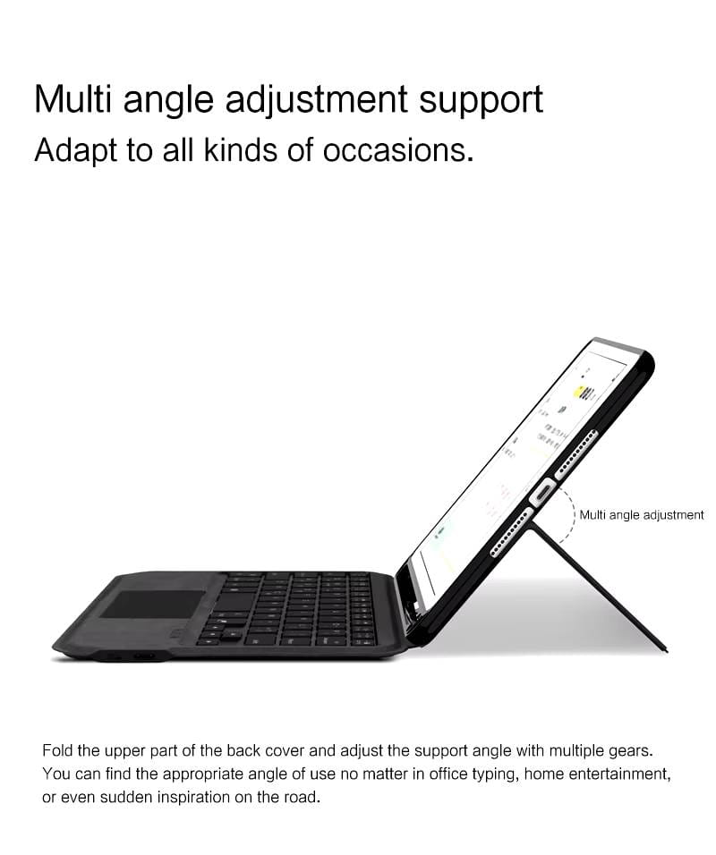 Slim iPad Mini 4/5 Keyboard with Trackpad Stand Cover