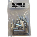 Aluminum Sleeves 2.0mm Crimp PKT 50 1