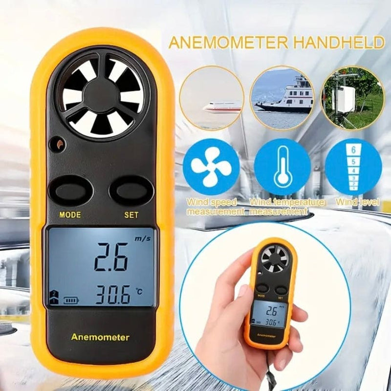Anemometer Wind Speed & Air Temperature Meter Tools & Kits