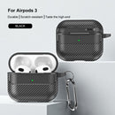 Apple AirPods 3 Carbon Firbre Case with Carabiner - Black 3