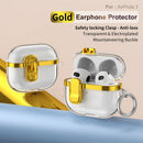 Apple AirPods 3 Clear Lock TPU Protective Case with Metal