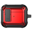 Apple AirPods 3 Rugged Armor Lock Case with Carabiner - Red