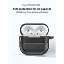 Apple AirPods 4 Carbon Firbre Case with Carabiner - Black 6