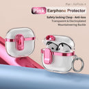 Apple AirPods 4 Clear Lock TPU Protective Case with Metal