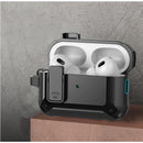 Apple AirPods Pro 2 Rugged Armor Lock Case with Carabiner