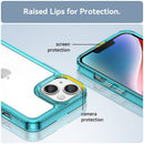 Apple iPhone 14 Soft TPU Bumper Case [Clear Blue] 5