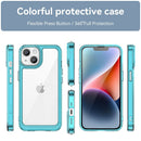 Apple iPhone 14 Soft TPU Bumper Case [Clear Blue] 8