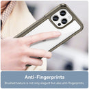 Apple iPhone 15 Pro Max Soft TPU Bumper Case [Clear Grey] 4