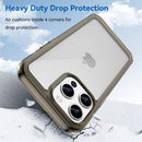 Apple iPhone 15 Pro Max Soft TPU Bumper Case [Clear Grey] 2