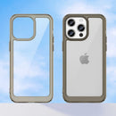 Apple iPhone 15 Pro Max Soft TPU Bumper Case [Clear Grey] 7