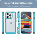 Apple iPhone 15 Pro Soft TPU Bumper Case [Clear Blue] 8