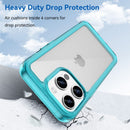 Apple iPhone 15 Pro Soft TPU Bumper Case [Clear Blue] 2