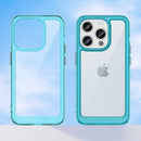 Apple iPhone 15 Pro Soft TPU Bumper Case [Clear Blue] 7