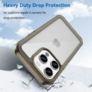 Apple iPhone 15 Pro Soft TPU Bumper Case [Clear Grey] 2