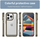 Apple iPhone 15 Pro Soft TPU Bumper Case [Clear Grey] 8