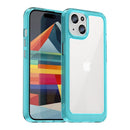 Apple iPhone 15 Soft TPU Bumper Case [Clear Blue] 1
