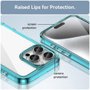 Apple iPhone 16 Pro Max Soft TPU Bumper Case [Clear Blue] 5