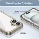 Apple iPhone 16 Soft TPU Bumper Case [Clear Grey] 5