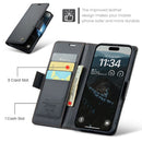 Apple iPhone 17 Air CaseMe Retro Wallet Case [Black] 9