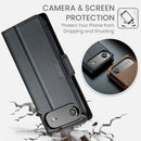 Apple iPhone 17 Air CaseMe Retro Wallet Case [Black] 5