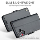 Apple iPhone 17 CaseMe Retro Wallet Case [Black] 2