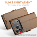 Apple iPhone 17 Pro CaseMe Retro Wallet Case [Brown] 2