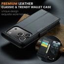 Apple iPhone 17 Pro Max CaseMe Retro Wallet Case [Black] 6