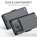 Apple iPhone 17 Pro Max CaseMe Retro Wallet Case [Black] 2