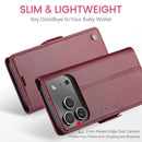 Apple iPhone 17 Pro Max CaseMe Retro Wallet Case [Maroon] 2
