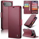 Apple iPhone Air CaseMe Retro Wallet Case [Maroon] 1