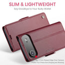 Apple iPhone Air CaseMe Retro Wallet Case [Maroon] 2