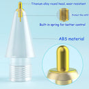 Apple Pencil Metal Tip Set - Long / Medium / Short (3-Pack)