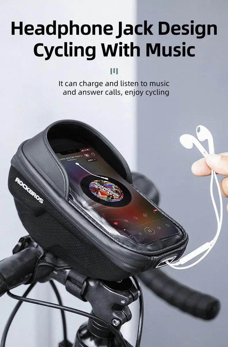 Waterproof Cycling Bicycle upper pipe Handlebar Bag Fit