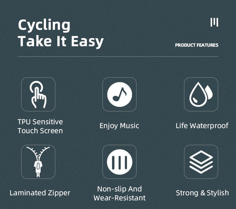 Waterproof Cycling Bicycle upper pipe Handlebar Bag Fit