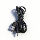 Barrel Jack Power Cable - 2.0mm x 0.6mm charger (Black) 1m 2