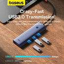 Baseus Type-C to USB 3.0 x 4 + PD 100W 5-Port HUB Adapter 3