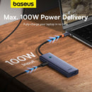 Baseus Type-C to USB 3.0 x 4 + PD 100W 5-Port HUB Adapter 2