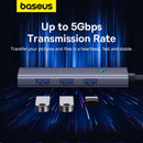 Baseus Type-C to USB 3.0 x 4 + PD 100W 5-Port HUB Adapter 4
