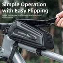 Bike Bicycle Top Tube Front Frame Bag Phone Mount Holder