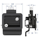 Black RV Entry Door Lock Camper Travel Trailer Latch Key 2