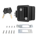 Black RV Entry Door Lock Camper Travel Trailer Latch Key 1